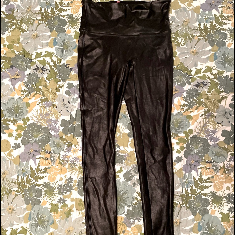 Spanx-Faux Leather Leggings